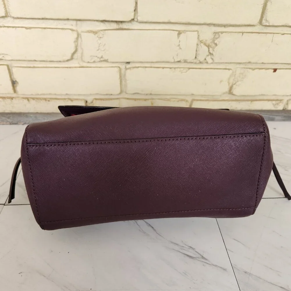 Euc Kate Spade Lilah Laurel Way Burgandy Leather Crossbody Bag